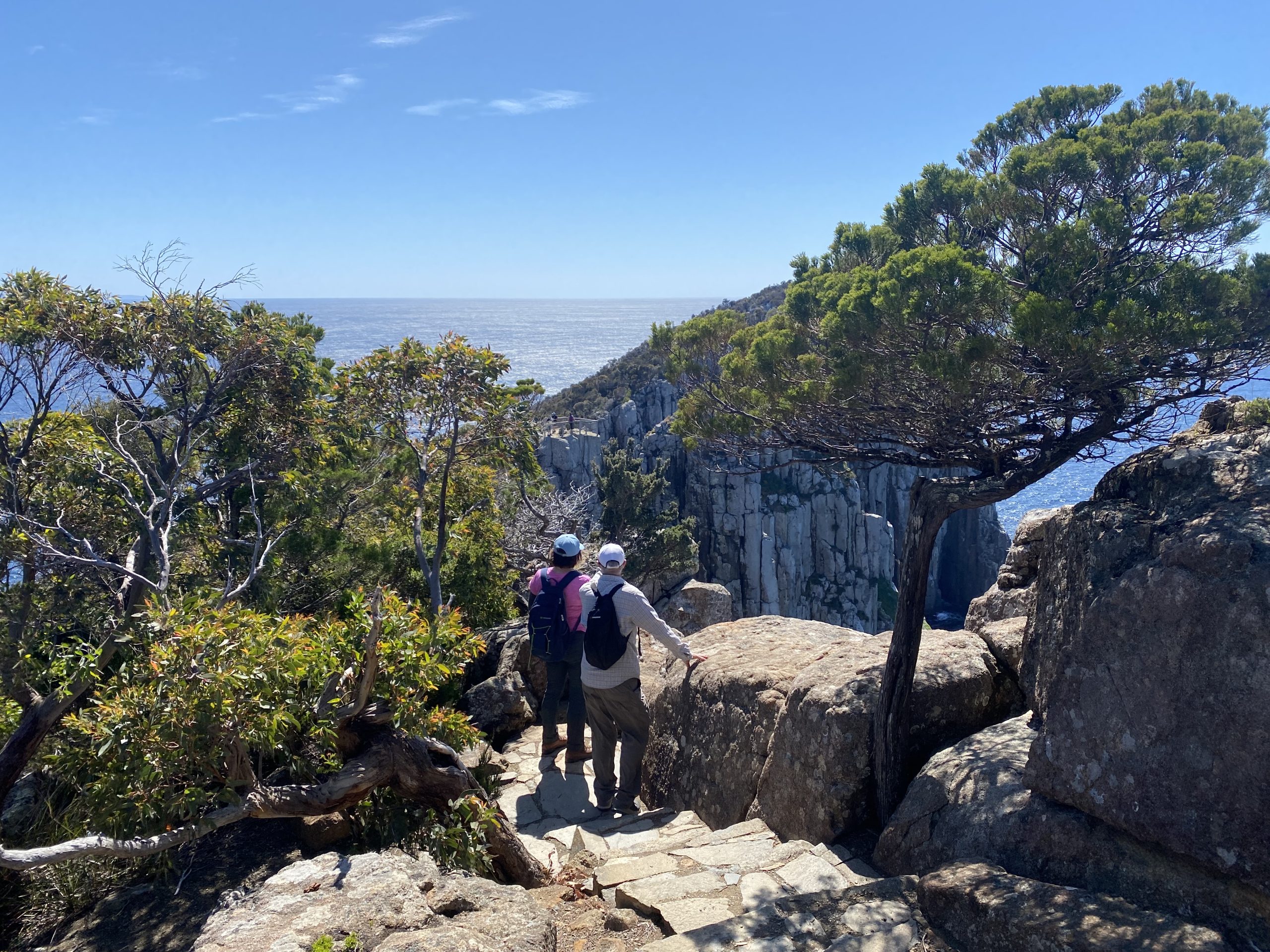 Cape Hauy tasman national park walking hikers